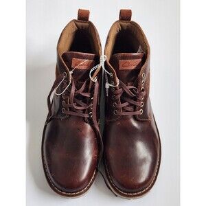 New Men's CLARKS Brown Leather Gravelle Oxford Mid Boot Size 11.5